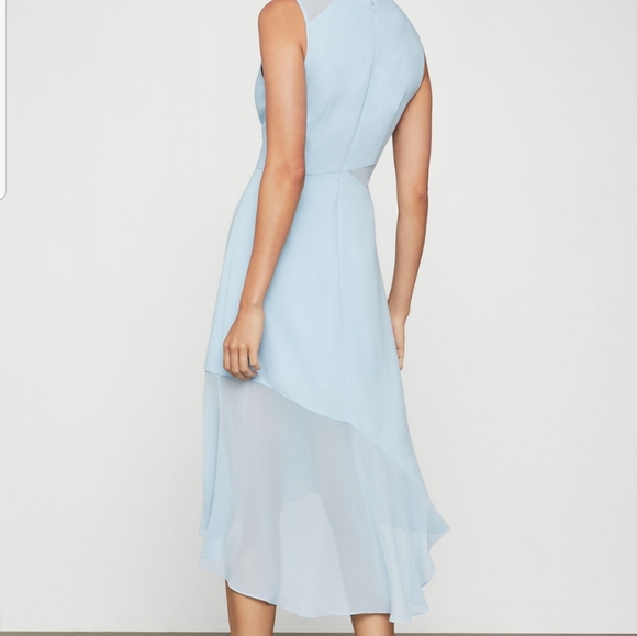 BCBG MAXAZRIA Chiffon Layer Midi Dress - Picture 5 of 13